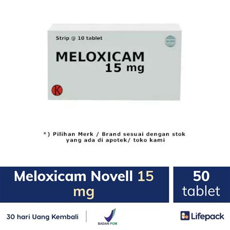 meloxicam 15 mg obat untuk sakit apa