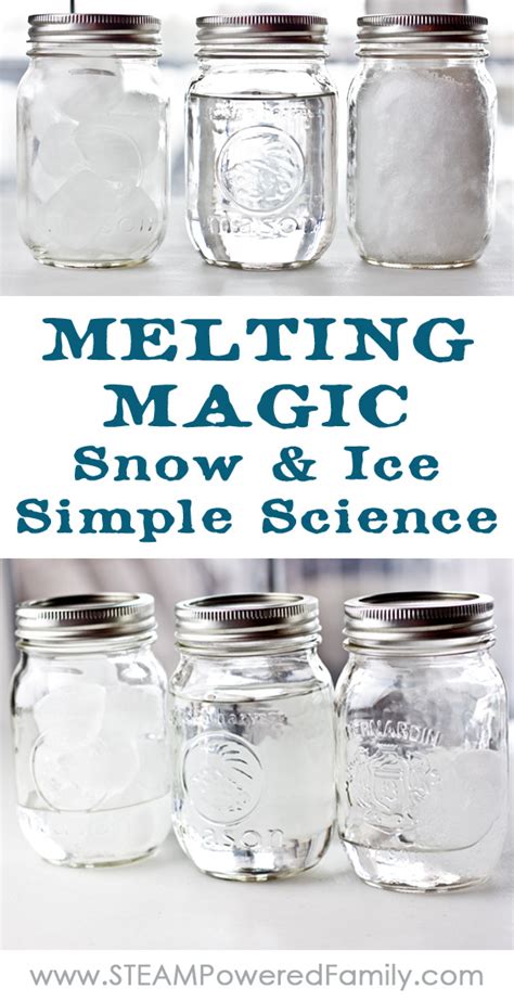 Melting Magic Snow Ice Simple Science For Elementary Ice Melting Science Experiments - Ice Melting Science Experiments
