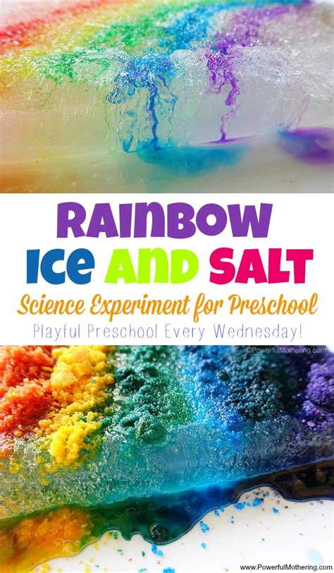 Melting Rainbow Preschool Science Experiment Preschool Rainbow Science - Preschool Rainbow Science