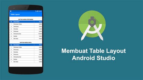 Membuat Tabel Di Android Studio