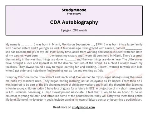 memoir vs autobiography examples for cda