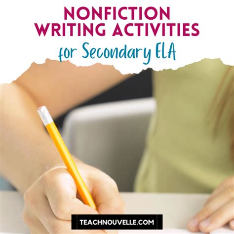 Memorable Nonfiction Writing Activities For Secondary Ela Nonfiction Writing Activities - Nonfiction Writing Activities