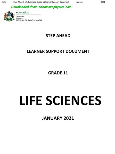 Download Memoradum Of Life Science Paper 1 March 2013 Grade 11 