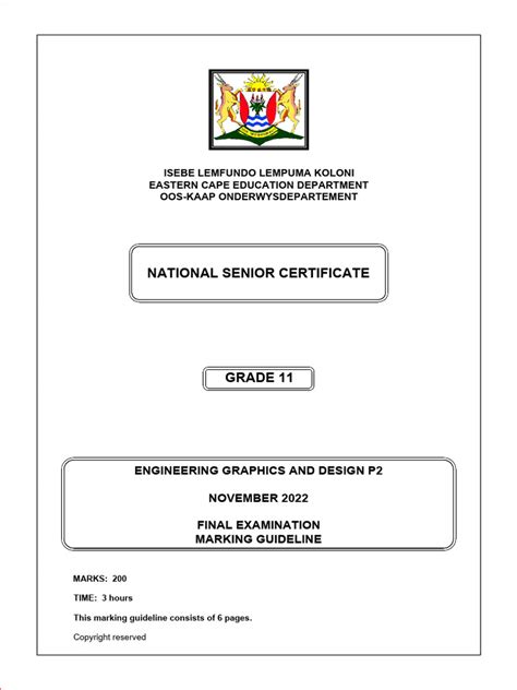memorandum for egd p2 grade 12