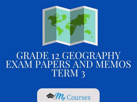 Memorandum Geography Grade 12 June Exam Papers
