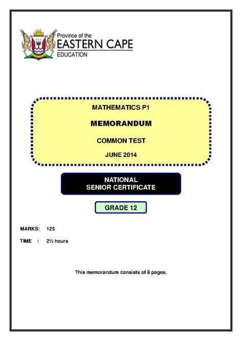 Memorandum June 2014 Grade 12 Agricul