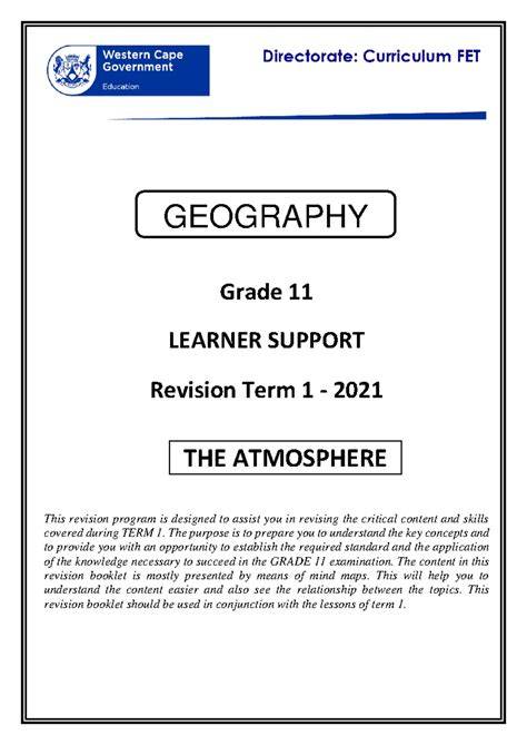 memorandum of geography grade 11 2013