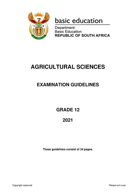 Read Online Memorandum For Agricultural Sciences Grade12 Paper1 September2013 
