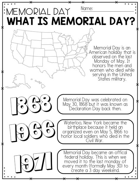 memorial day first grade