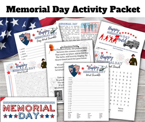 Memorial Day Worksheets Mom Wife Busy Life Memorial Day Worksheet - Memorial Day Worksheet