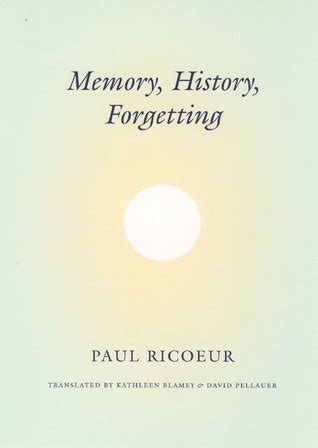 Download Memory History Forgetting Paul Ricoeur 