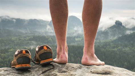 men hiking nude