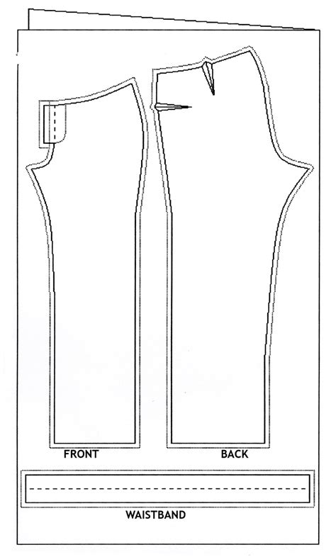 Men Pant Cutting Pattern And Measurement