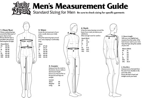 Men S Measurement Chart