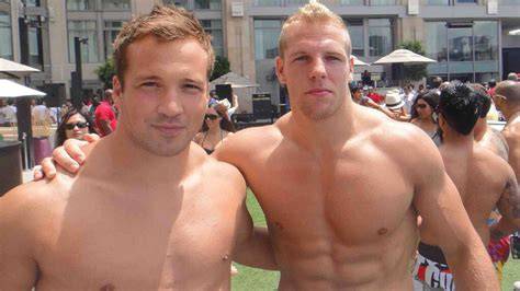 men walking around nude