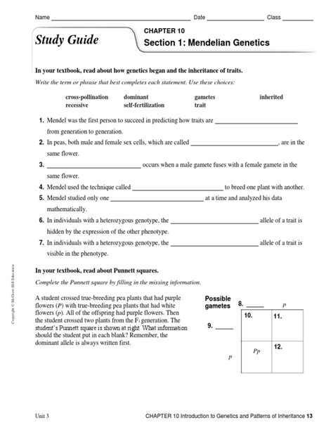 Read Mendelian Genetics Study Guide Answers 