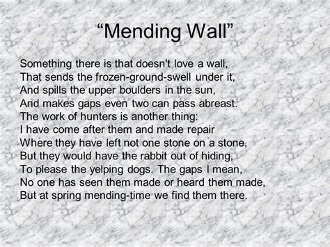 Mending Wall Poem