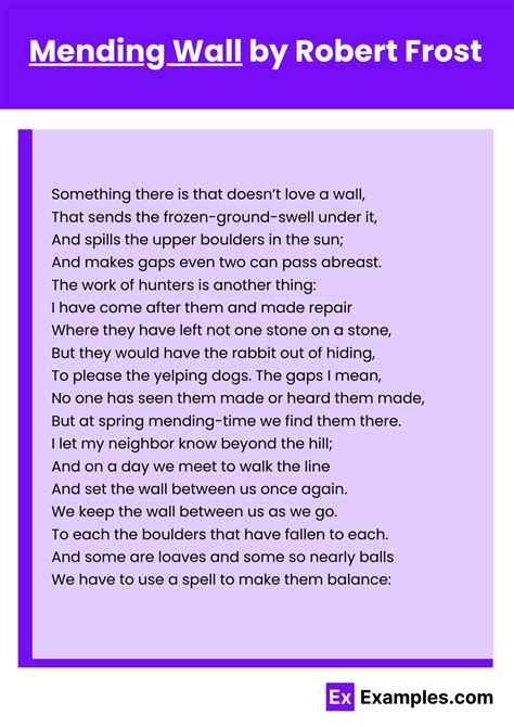 Mending Wall Robert Frost