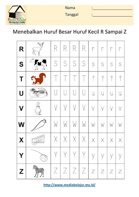 Menebalkan Abjad A Z Bahasa Indonesia Pdf Pinterest Letter E Tracing Worksheet - Letter E Tracing Worksheet