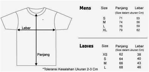 Menentukan Ukuran Baju Di Online Shop Pelajar Elit Size Chart Baju - Size Chart Baju
