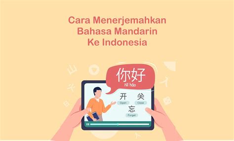 menerjemahkan bahasa mandarin ke indonesia