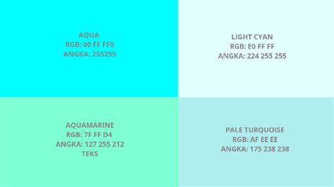 Mengenal Jenis Warna Biru Terang Disertai Tabel Rgb Contoh Warna Biru Laut - Contoh Warna Biru Laut