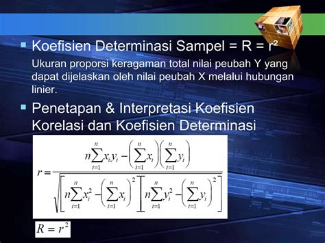 menghitung koefisien determinasi