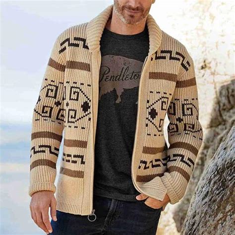 mens aztec cardigan for sale eBay