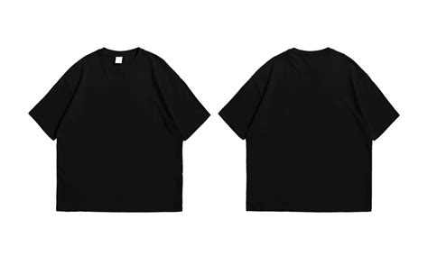 Mentahan Baju Oversize Depan Belakang  Infinide T Shirt Kaos Polos Big Oversize Hitam - Mentahan Baju Oversize Depan Belakang