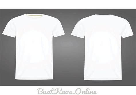 Mentahan Baju Putih  29 Gambar Kaos Polos Putih Depan Belakang Ide - Mentahan Baju Putih