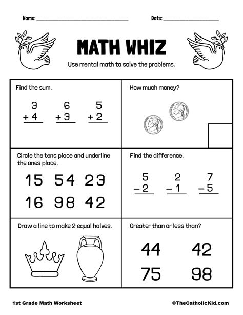 Mental Math Kindergarten Worksheets Teaching Resources Tpt Mental Math Worksheet For Kindergarten - Mental Math Worksheet For Kindergarten