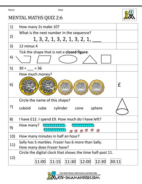 Mental Math Mental Math Fun Reources And Printables Mental Math Worksheet For Kindergarten - Mental Math Worksheet For Kindergarten