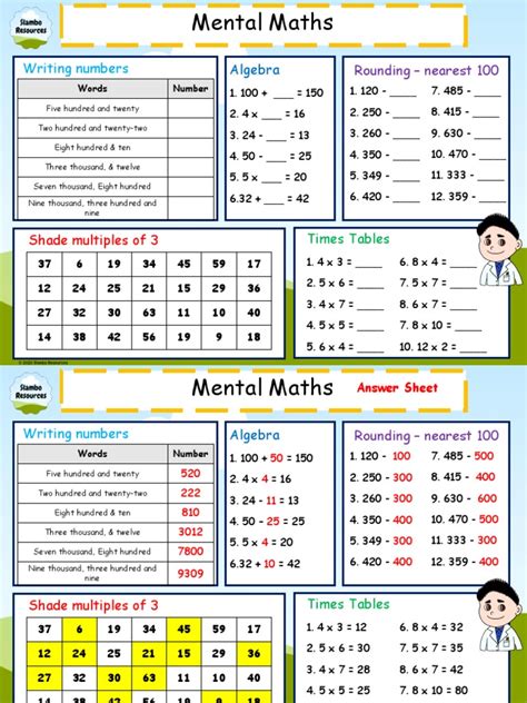 Mental Maths For Class 4