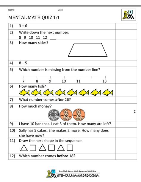 Mental Maths Interactive Activity For Grade 4 Live Mental Math Worksheets Grade 4 - Mental Math Worksheets Grade 4