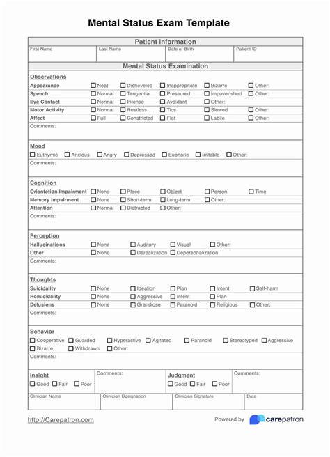 Mental Status Exam Pdf