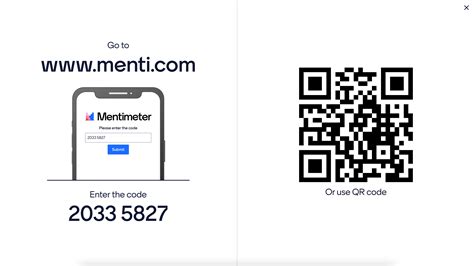 Mentimeter Qr Code For Each Slide Or One Per Presentation