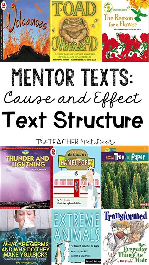 Mentor Texts For Teaching Cause And Effect The Informational Text Cause And Effect - Informational Text Cause And Effect