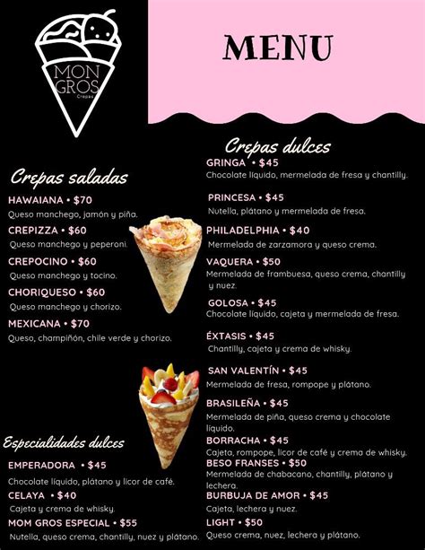 Menu De Crepas