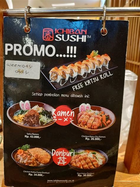 menu ichiban sushi