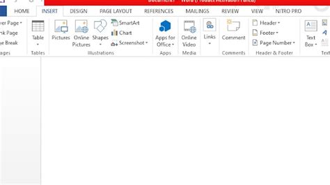 Menu Insert Pada Microsoft Word