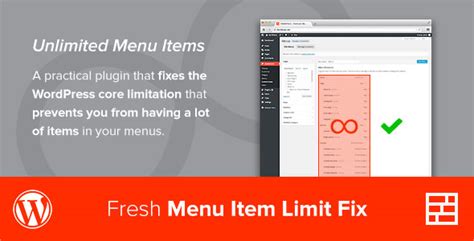 menu item limit detector plugin