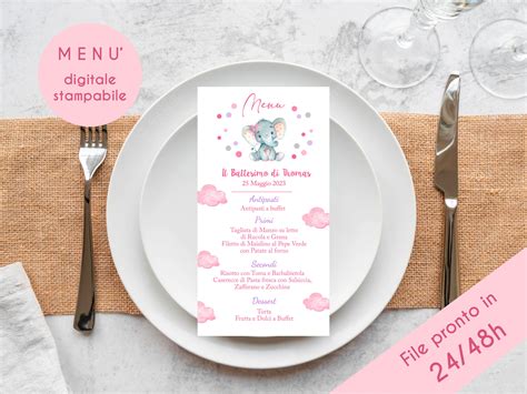 menu per battesimo in casa