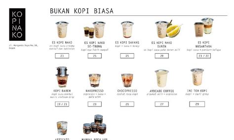 MENU KOPI NAKO - REVIEW MENU DI KOPI NAKO!☕️  | Galeri diposting oleh din