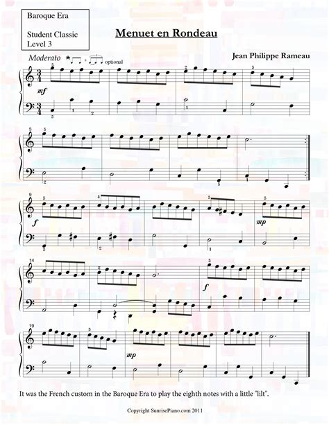 menuet jean philippe rameau biography