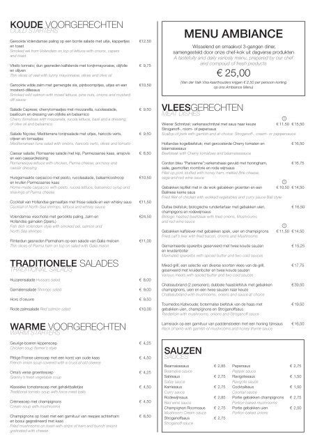 menukaart van der valk heerlen