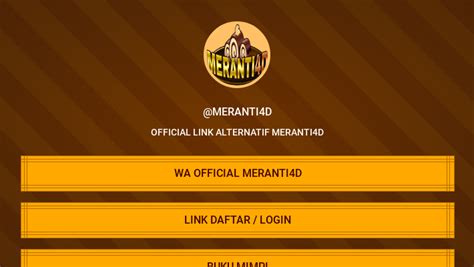 MERANTI4D ALTERNATIF