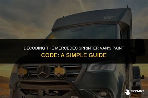 mercedes sprinter paint code identification