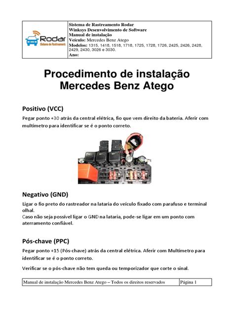Full Download Mercedes Atego User Manual File Type Pdf 