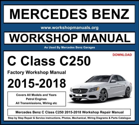 Full Download Mercedes Benz C250 Service Manual File Type Pdf 