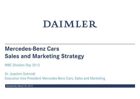 Read Mercedes Benz Cars Sales And Marketing Strategy 
